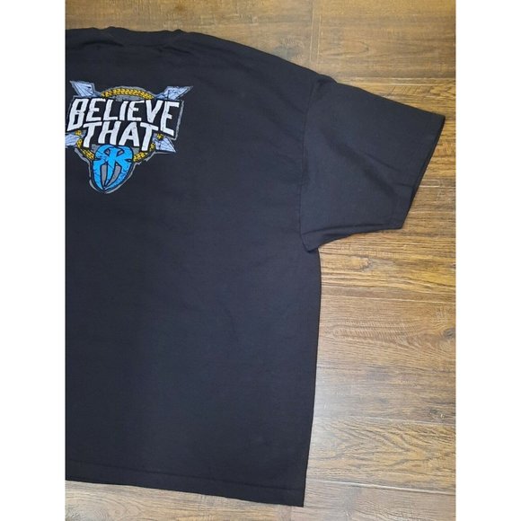 WWE Roman Empire T-Shirt 5XL XXXXXL Reigns "Spare No One Spear Everyone" Shield - Picture 8 of 12